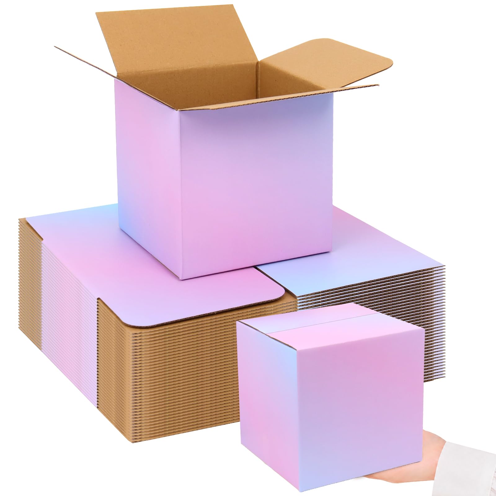 Amazon.co.jp: OitiO 小型配送ボックス 6x6x6インチ 30個パック